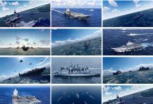 【45款】航空母舰海军舰航母战斗群海上训练军事视频素材