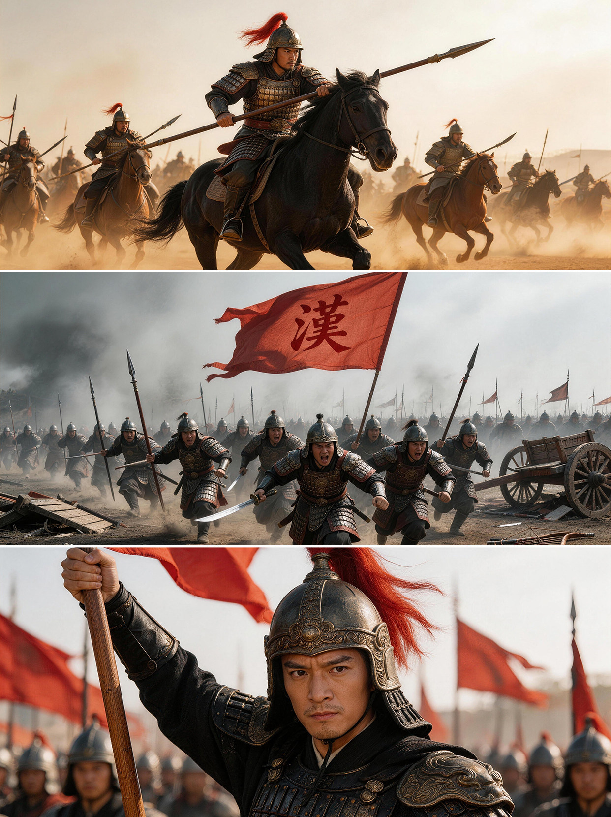 【60款】中国古代战争战场征战沙场千军万马将士出征军事视频素材 第1张