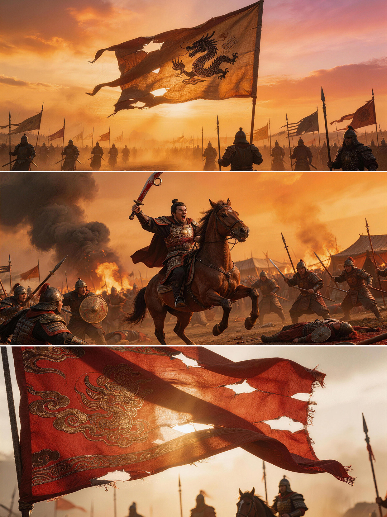 【60款】中国古代战争战场征战沙场千军万马将士出征军事视频素材 第4张